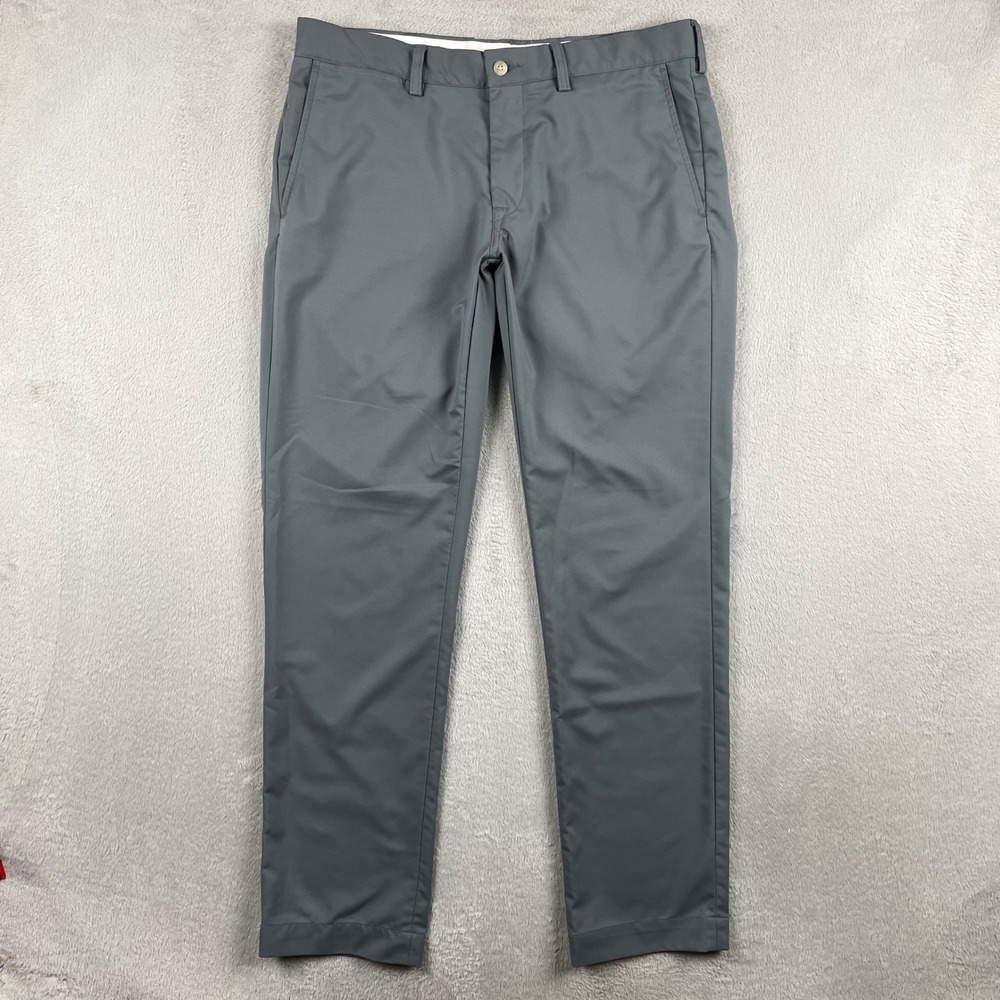 Polo Ralph Lauren Pants Mens 34x32 Slim Fit Gray Golf Performance Chino Office